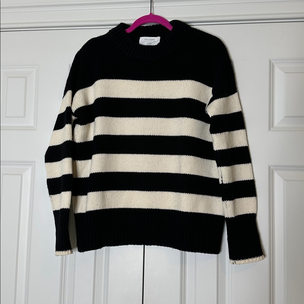 La Ligne Marin wool and cashmere Striped Sweater SzSmall - Picture 3 of 10